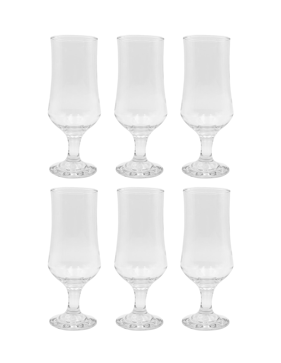 Set de copas para cerveza Belgian Ale de vidrio 6 piezas