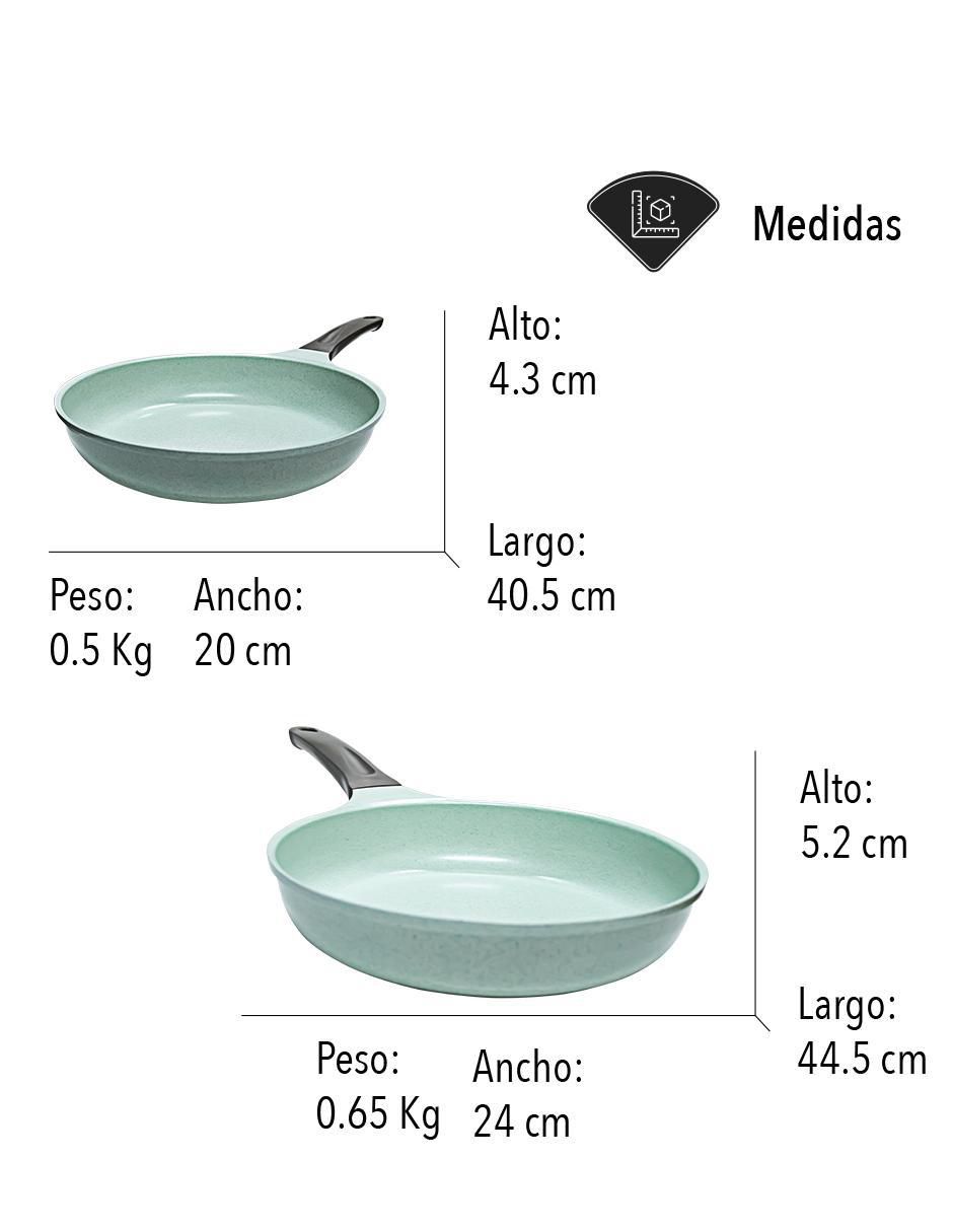Set de sartenes Jade de hierro 2 piezas 6