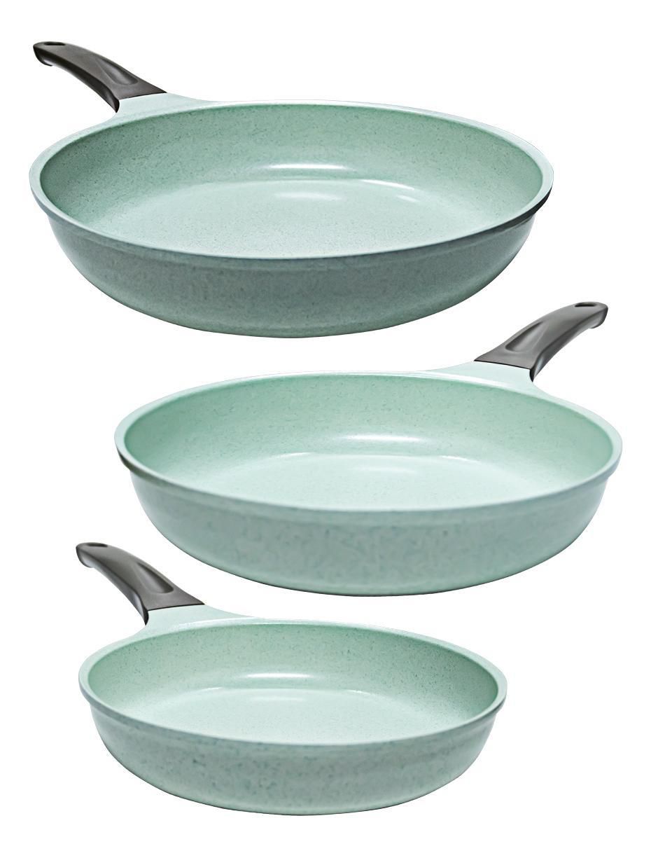 Set de sartenes Jade de hierro 3 piezas 2