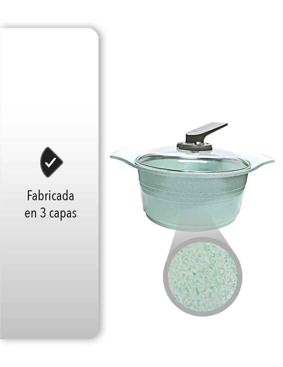 Set de sartenes con tapa Jade de hierro 2 piezas 3