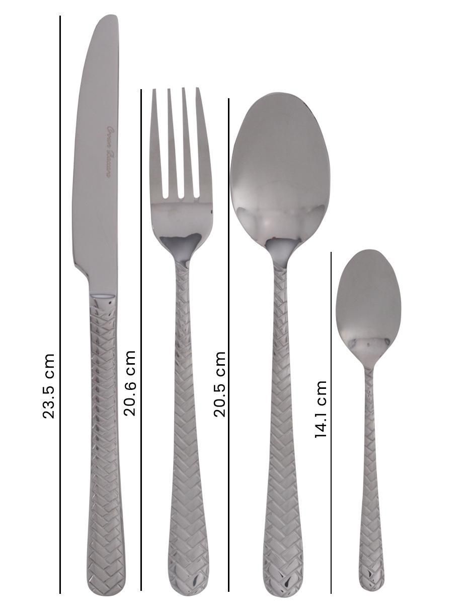 Set cubiertos Modern de acero inoxidable 16 piezas 3
