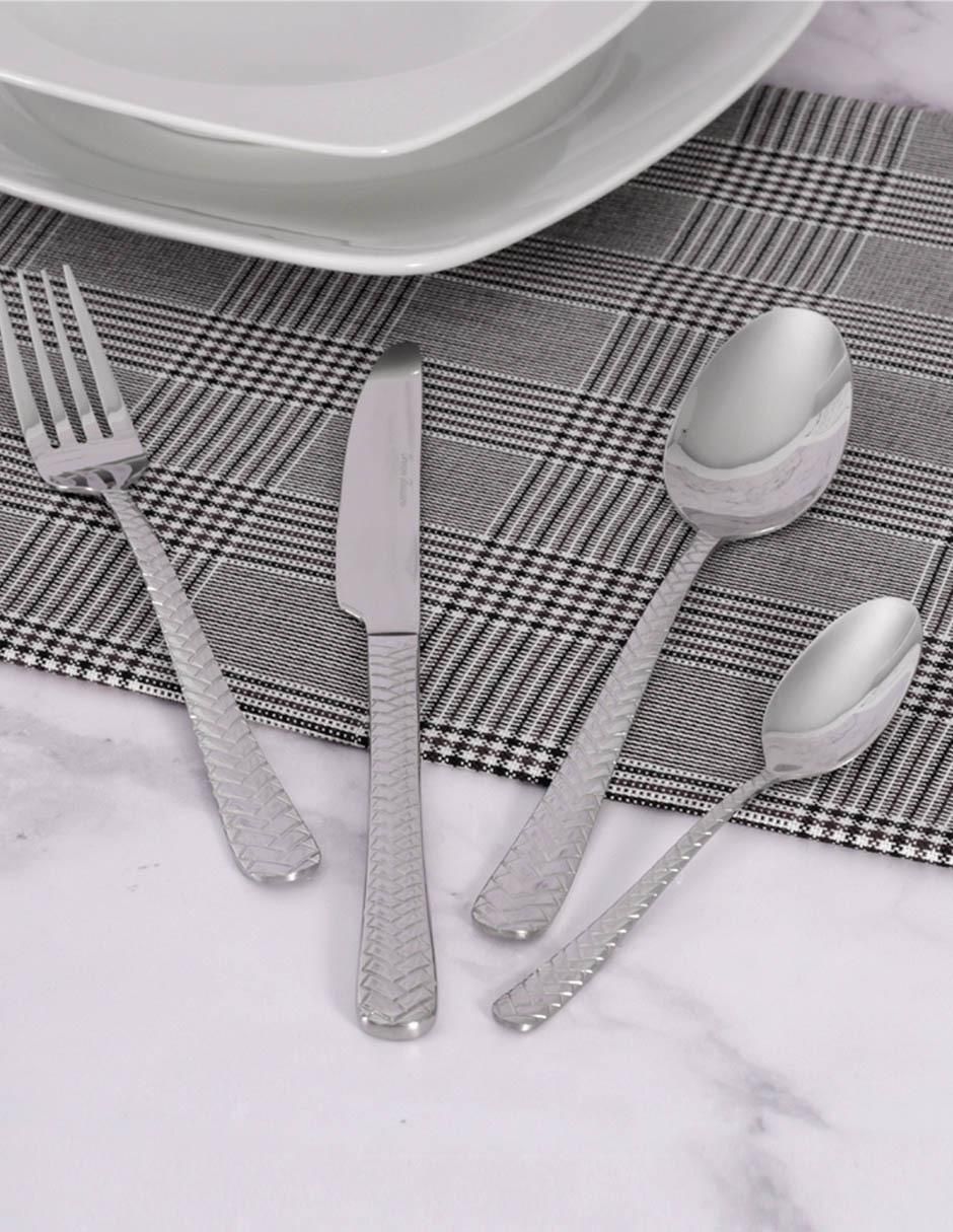Set cubiertos Modern de acero inoxidable 16 piezas 6