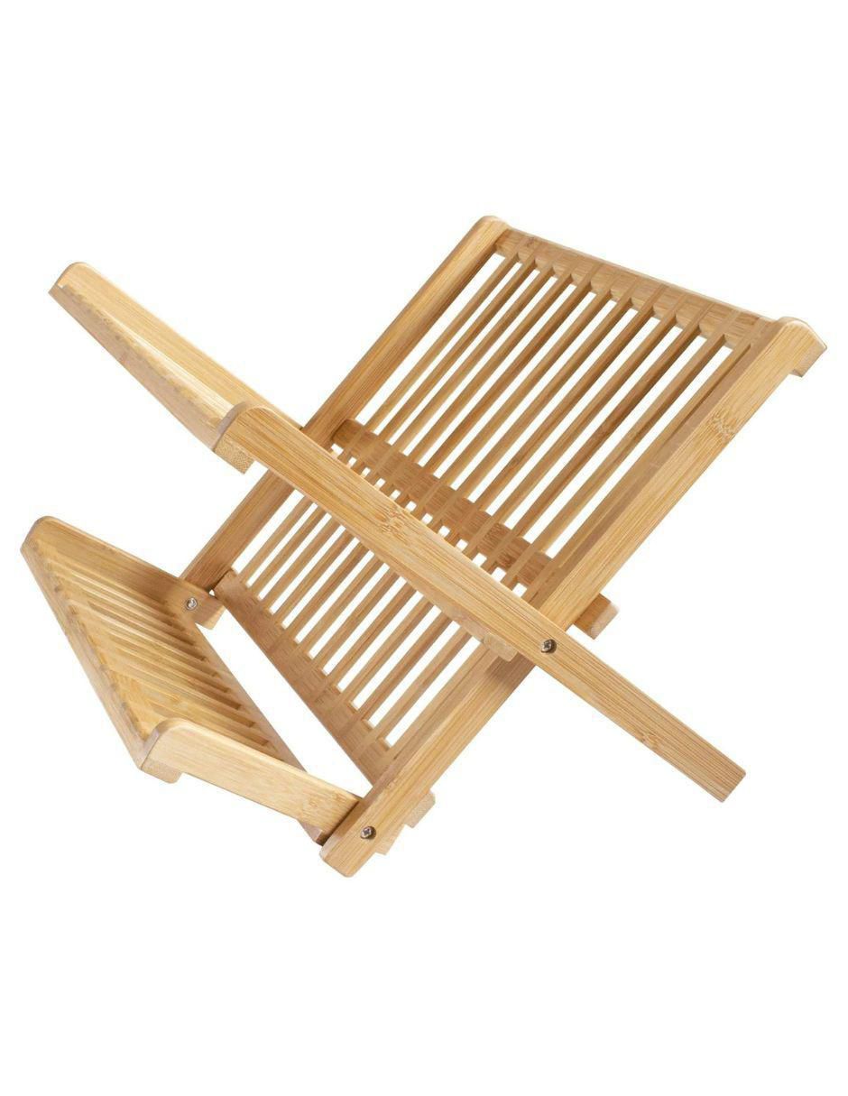 Escurridor de trastes de bambú Escurridor de trastes de bambú