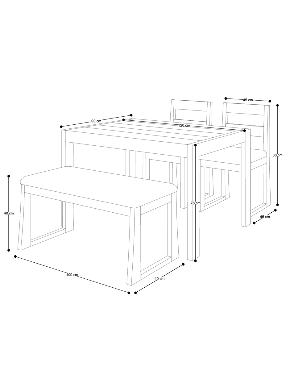 Antecomedor para 4 personas 4