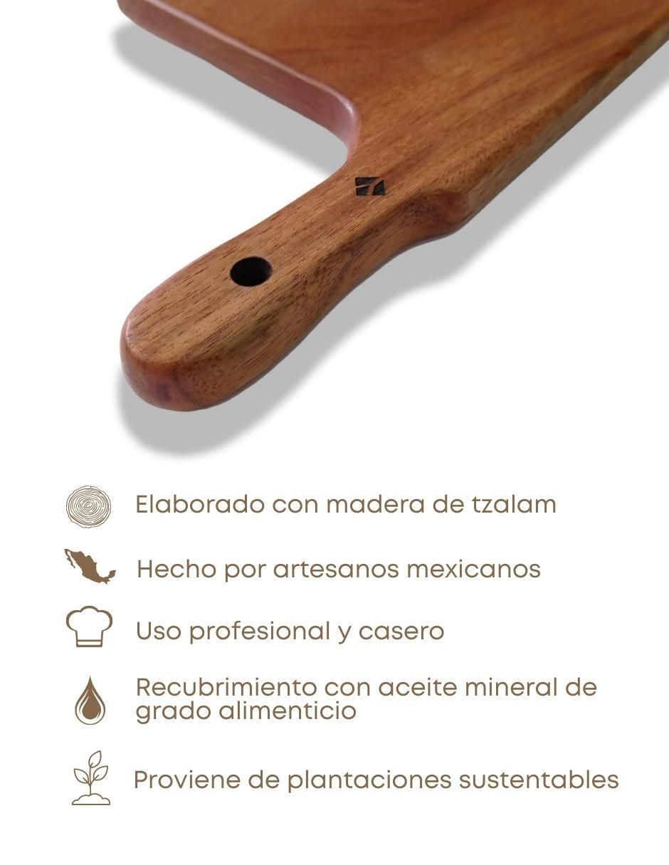 Tabla para picar Rectángular de madera 4