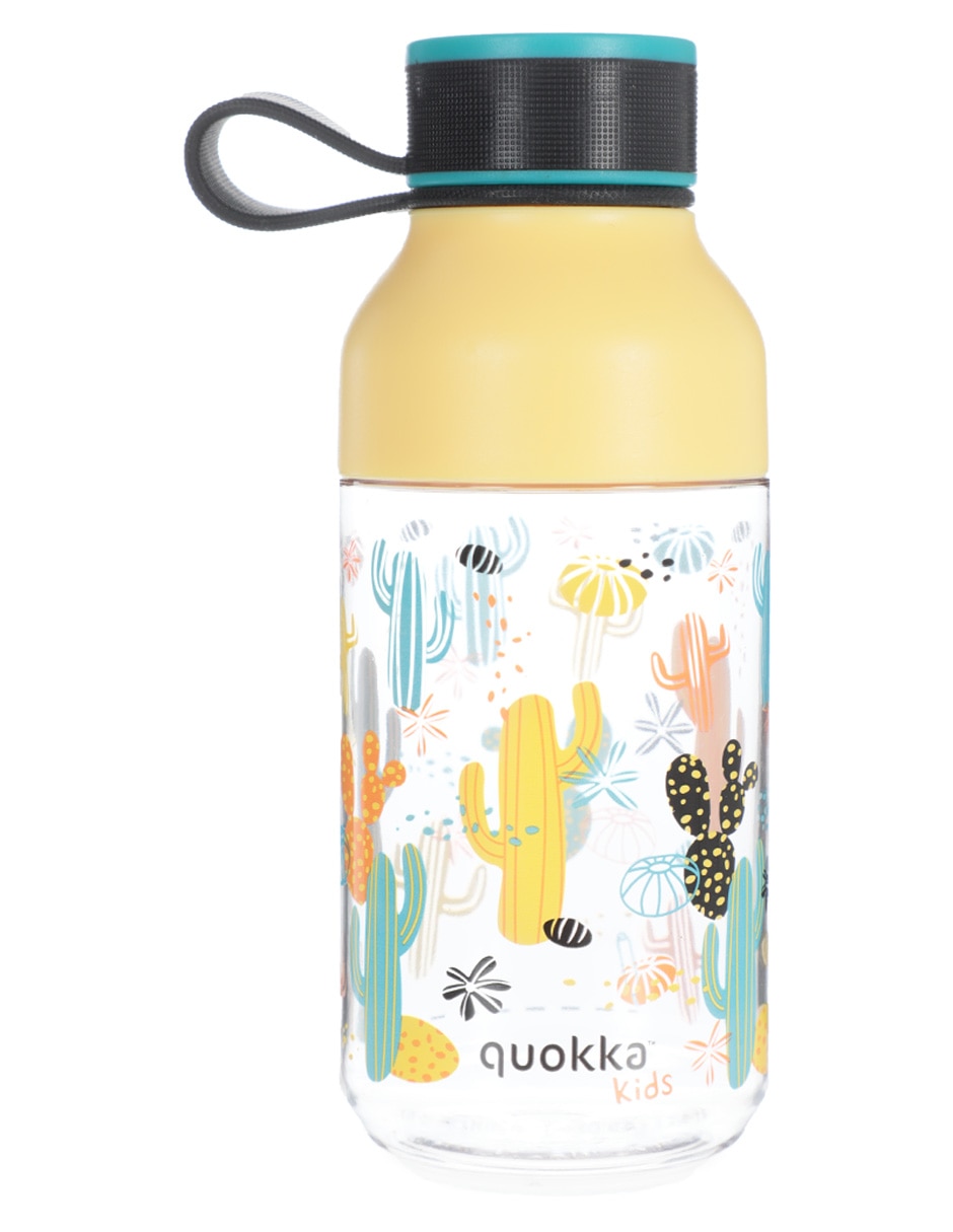 Quokka Botella de agua Tritan Quick-Sip con popote de 28 onzas (28.1 fl  oz), paquete de 3 azurita, transparente, grande, libre de BPA, tapa