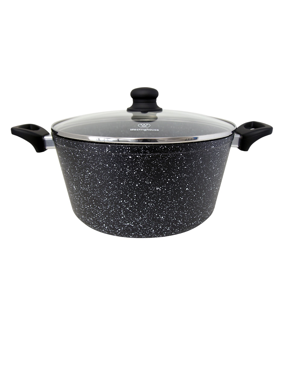 Batería de cocina de aluminio antiadherente piedra 8 piezas 4