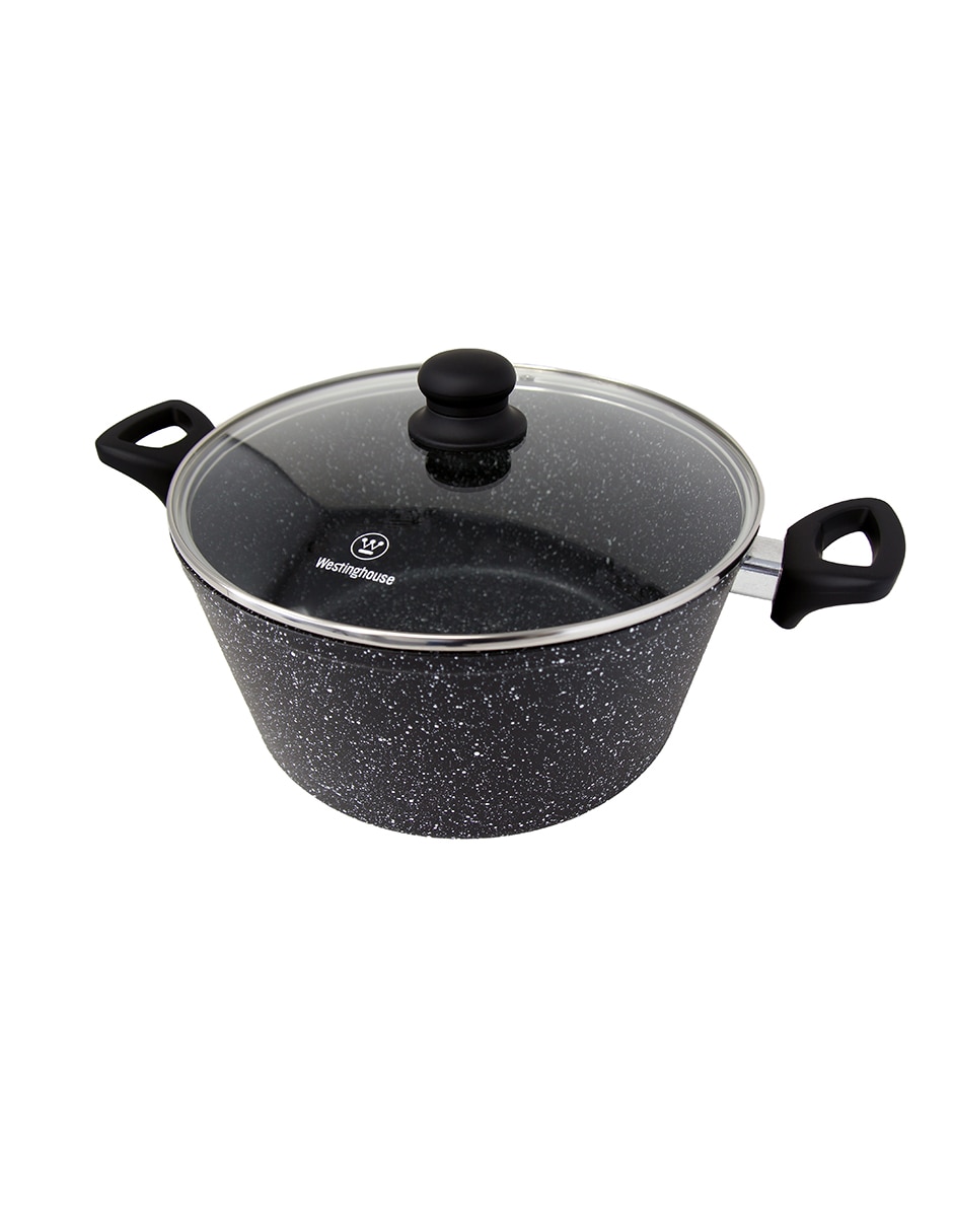 Batería de cocina de aluminio antiadherente piedra 8 piezas 5