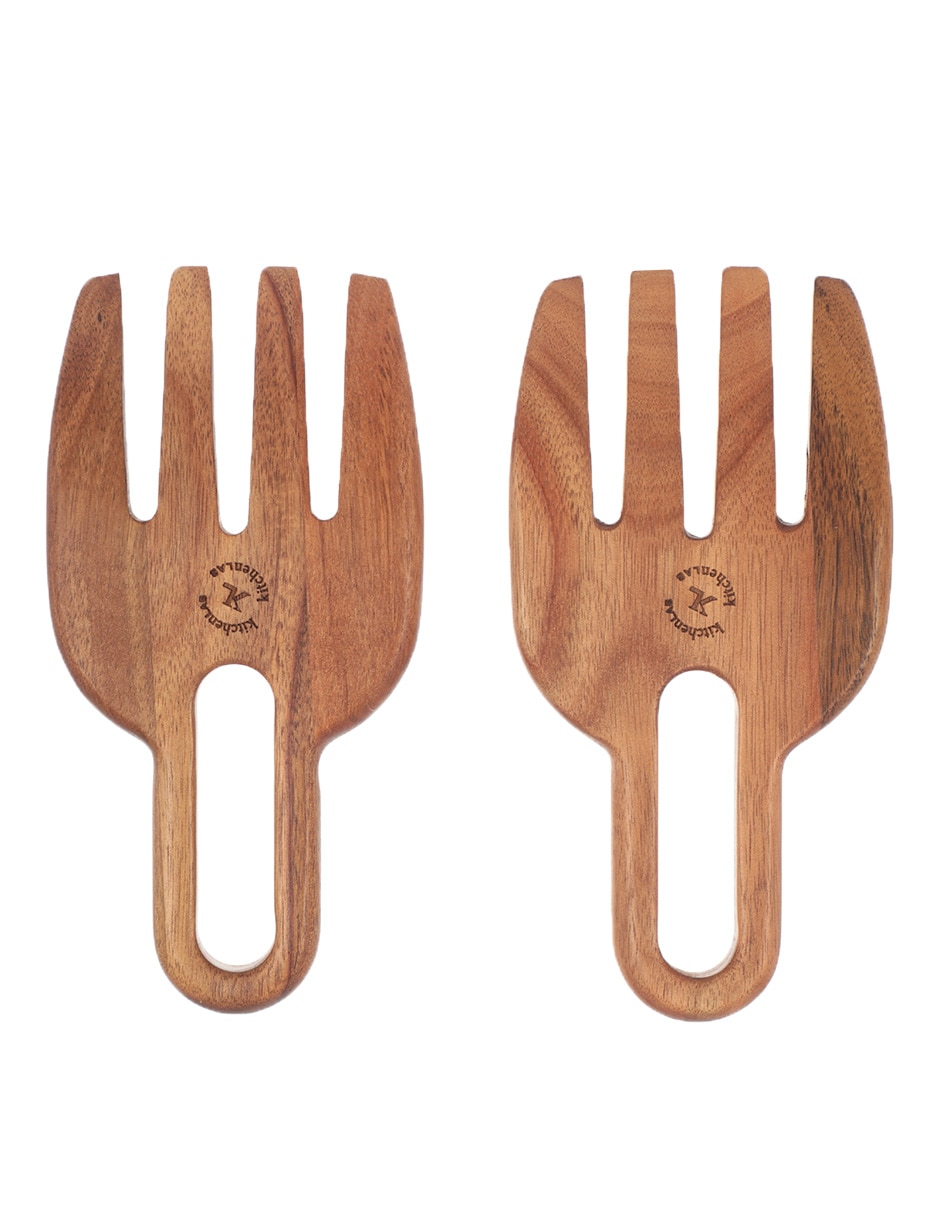 Juego de 3 Piezas Utensilios Madera de Cocina – Pino & Jacaranda