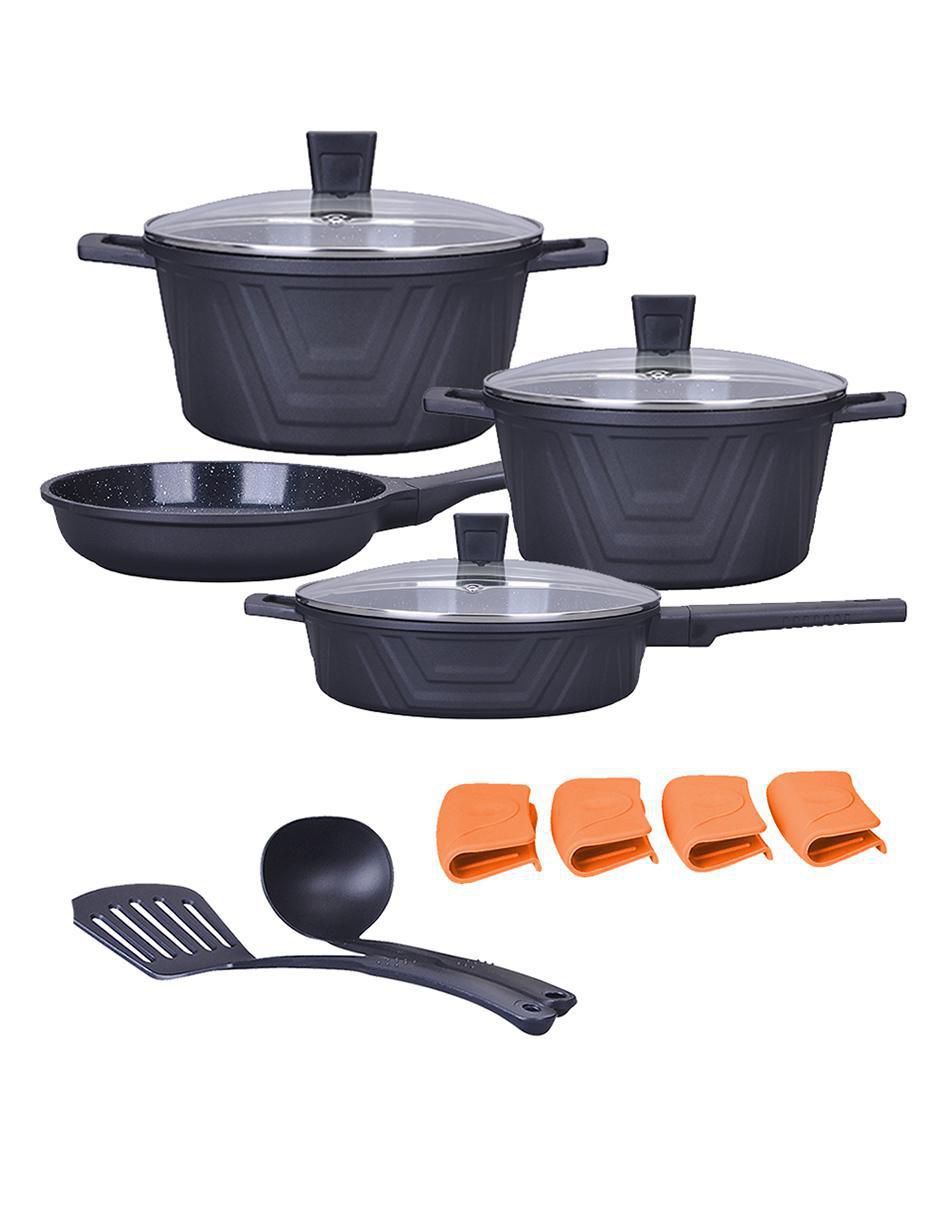 Batería de cocina Modern de aluminio antiadherente cerámica 13 piezas