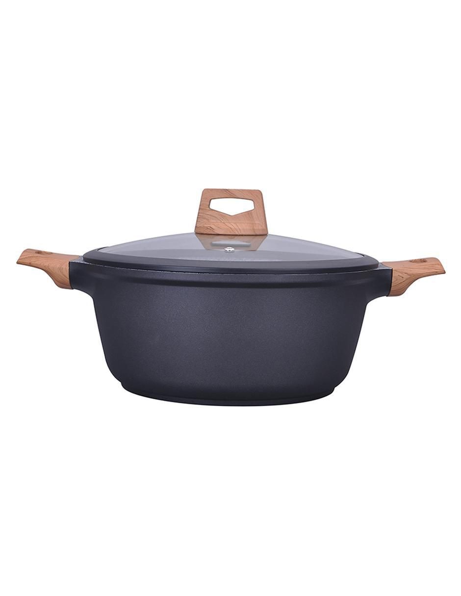 Batería de cocina Wood de aluminio antiadherente combinado 10 piezas 10