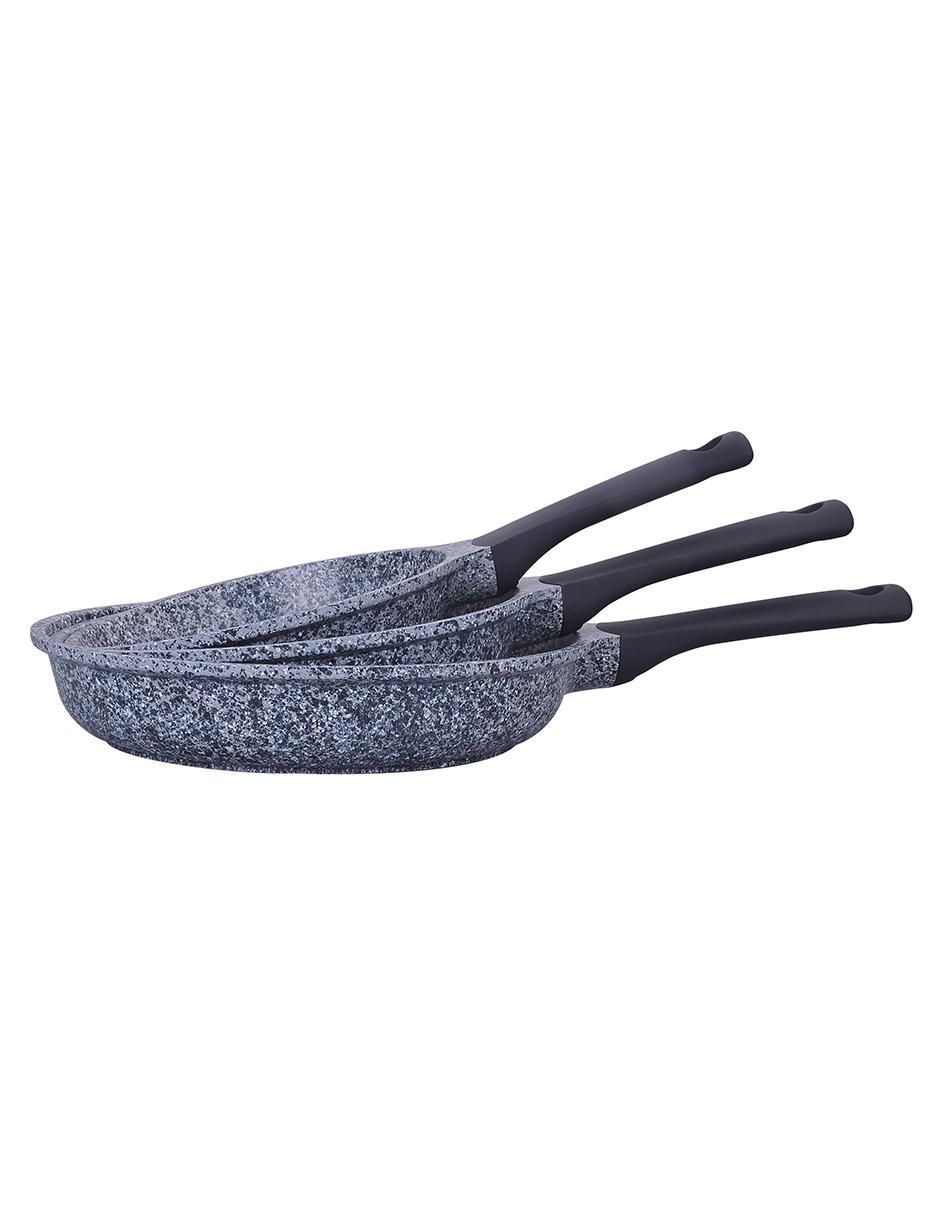Set de sartenes Granito de aluminio 3 piezas 2