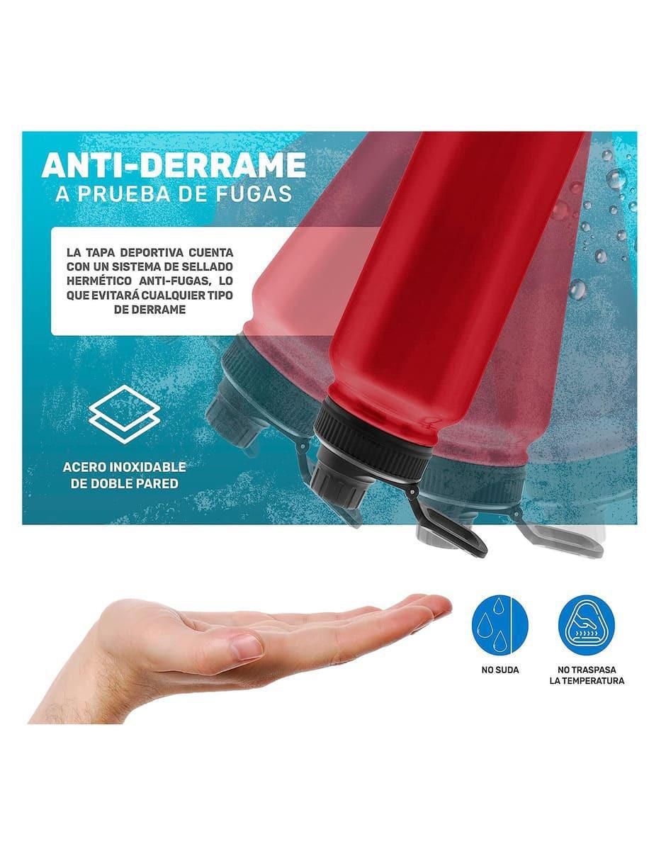 Termo de acero inoxidable con tapa rosca 1.2 L 2