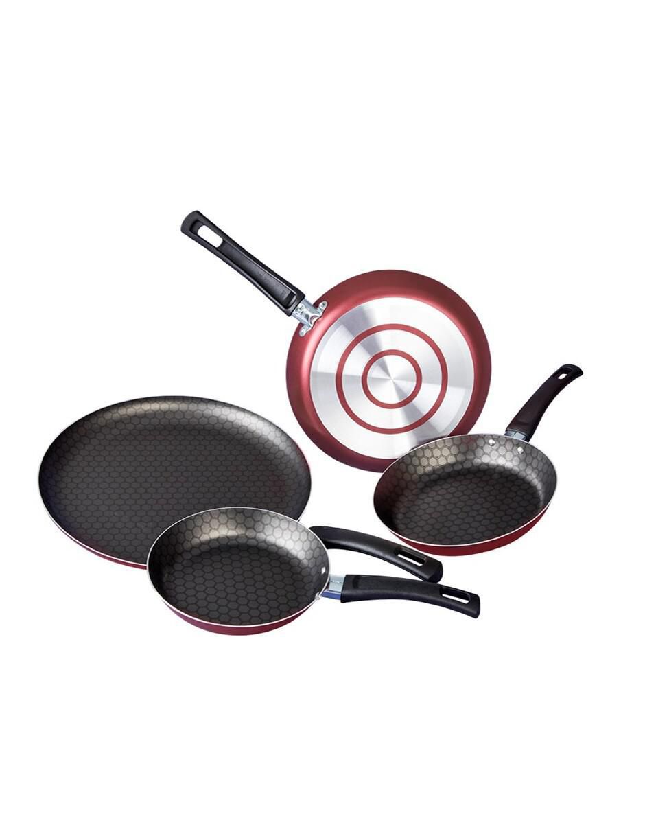 Batería de cocina Equipa tu cocina de aluminio antiadherente thermocell 16 piezas 3