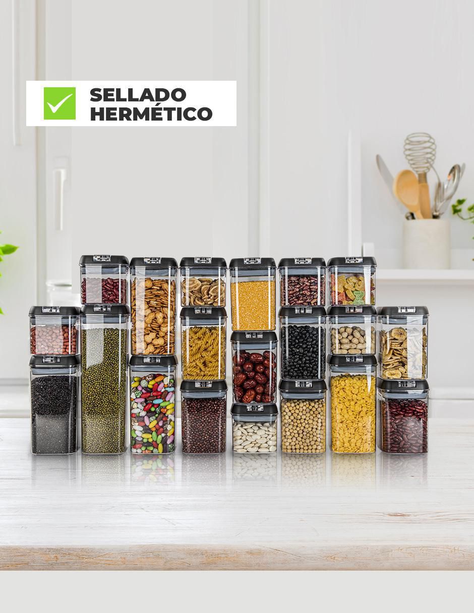 Frasco de almacenamiento Herméticos Premium de plástico 5