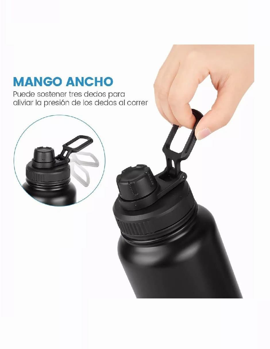 Termo de acero inoxidable con tapa rosca 1 L 2