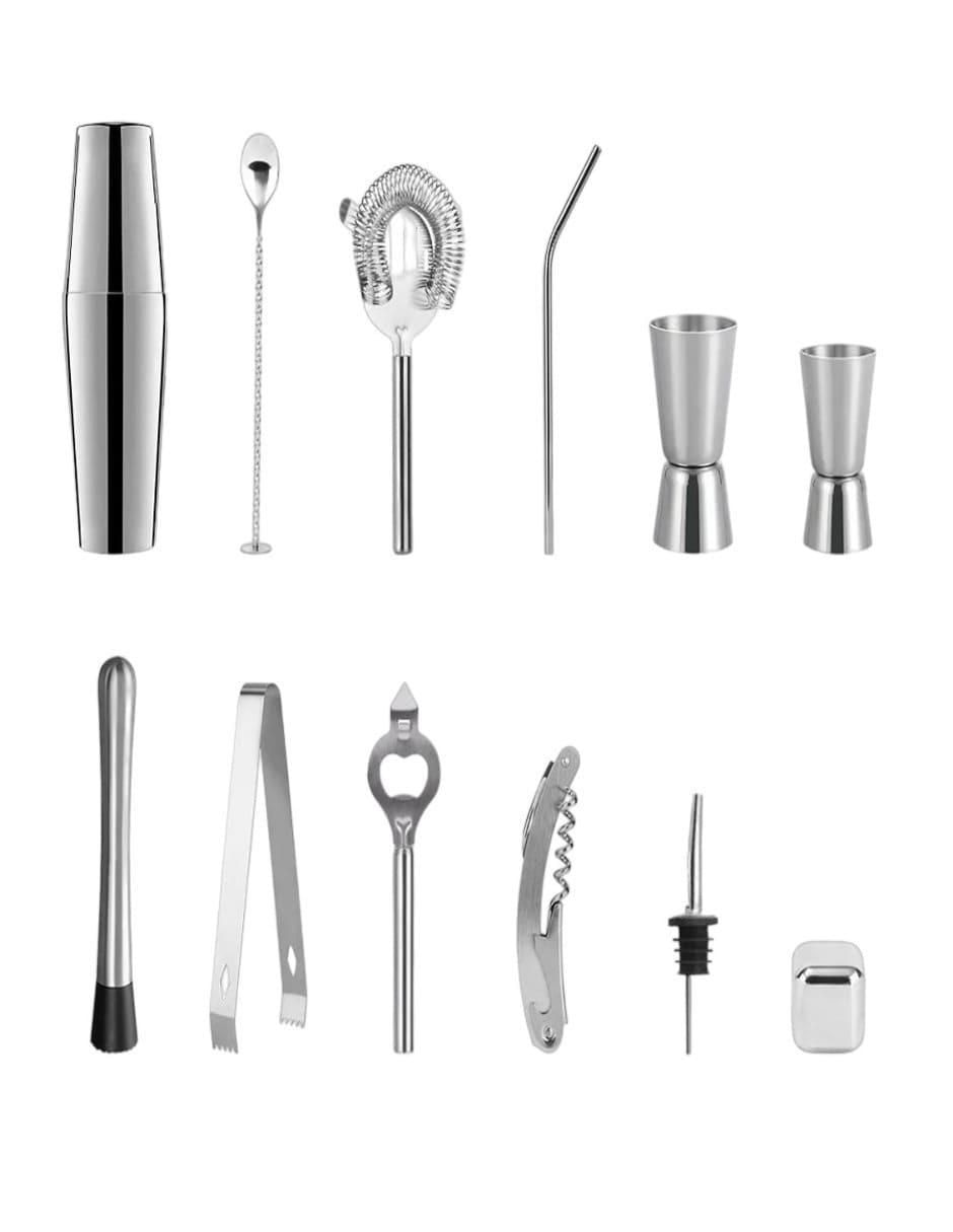 Set bar de acero inoxidable