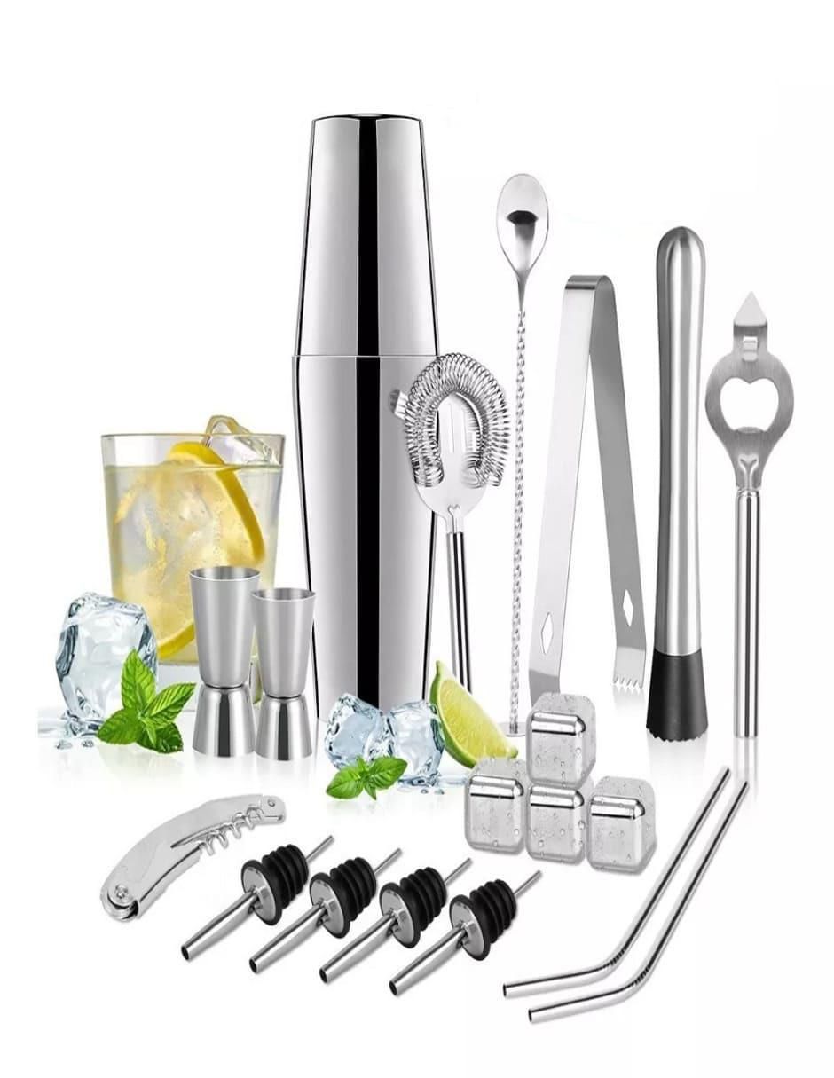 Set bar de acero inoxidable 3