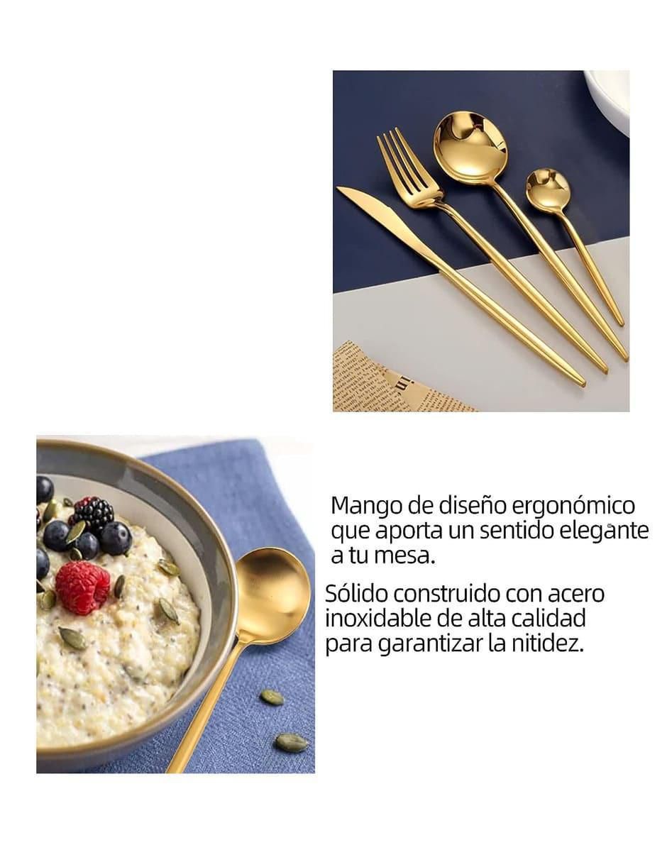 Set cubiertos de acero inoxidable 24 piezas 3