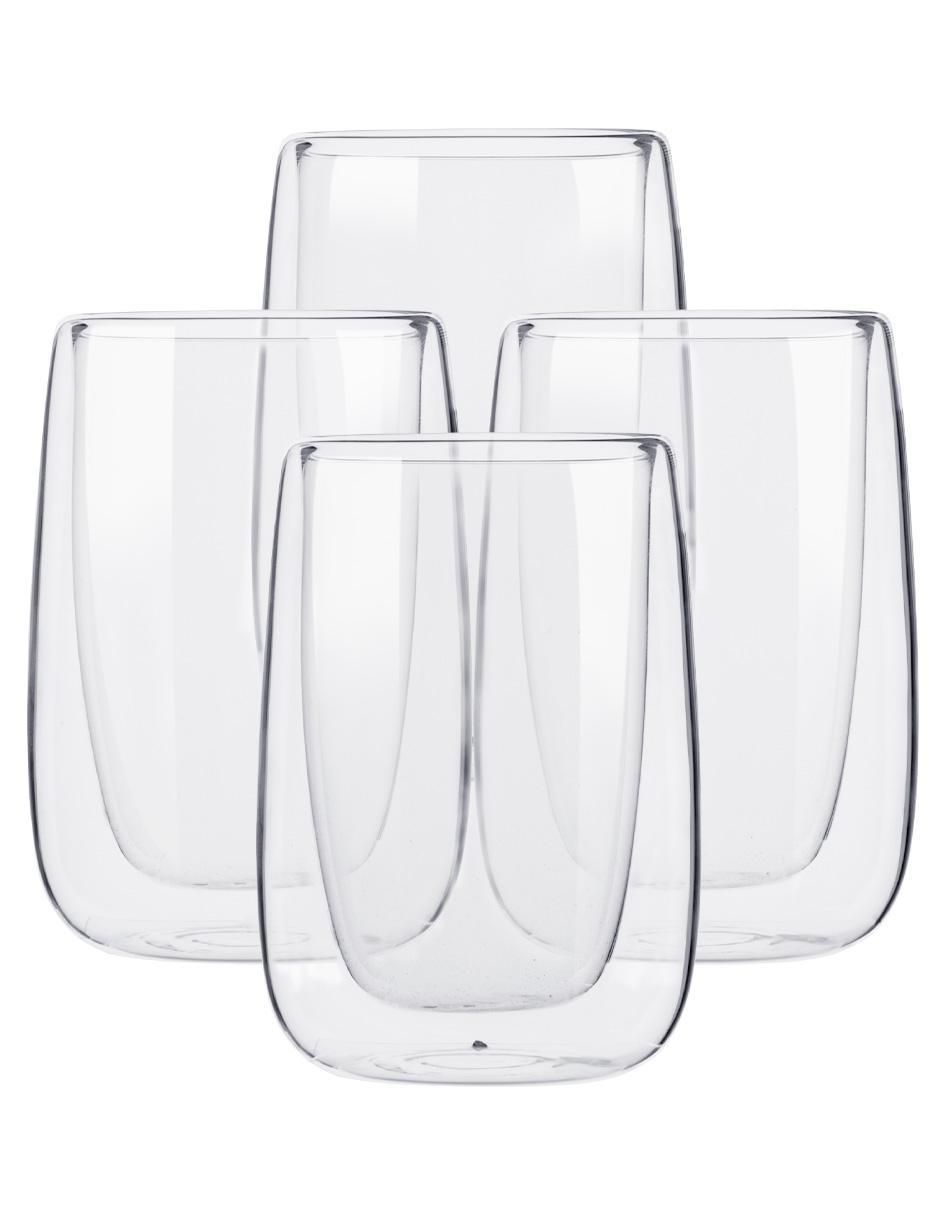 Set vaso Doble Pack de vidrio con 4 piezas