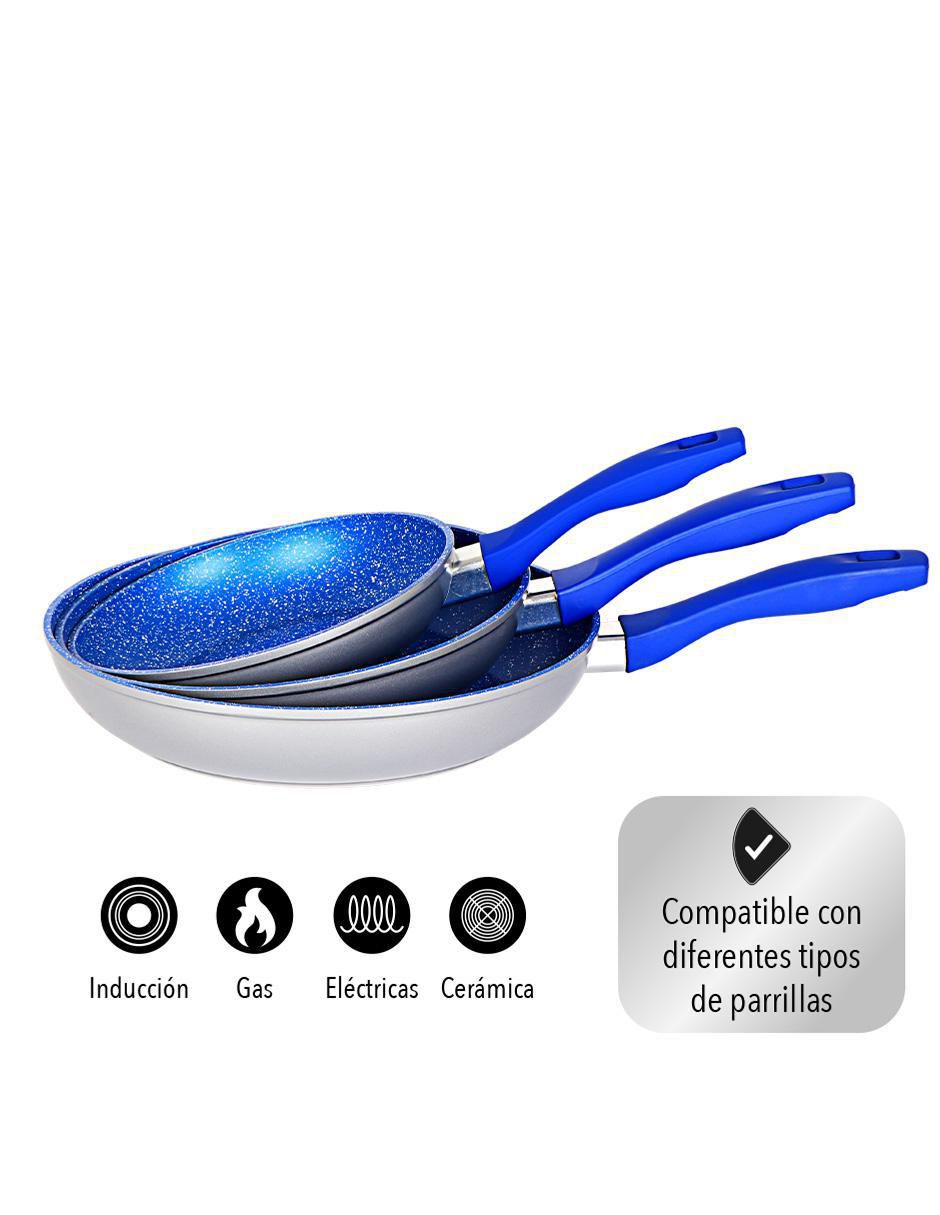 Set de sartenes de hierro 3 piezas 4