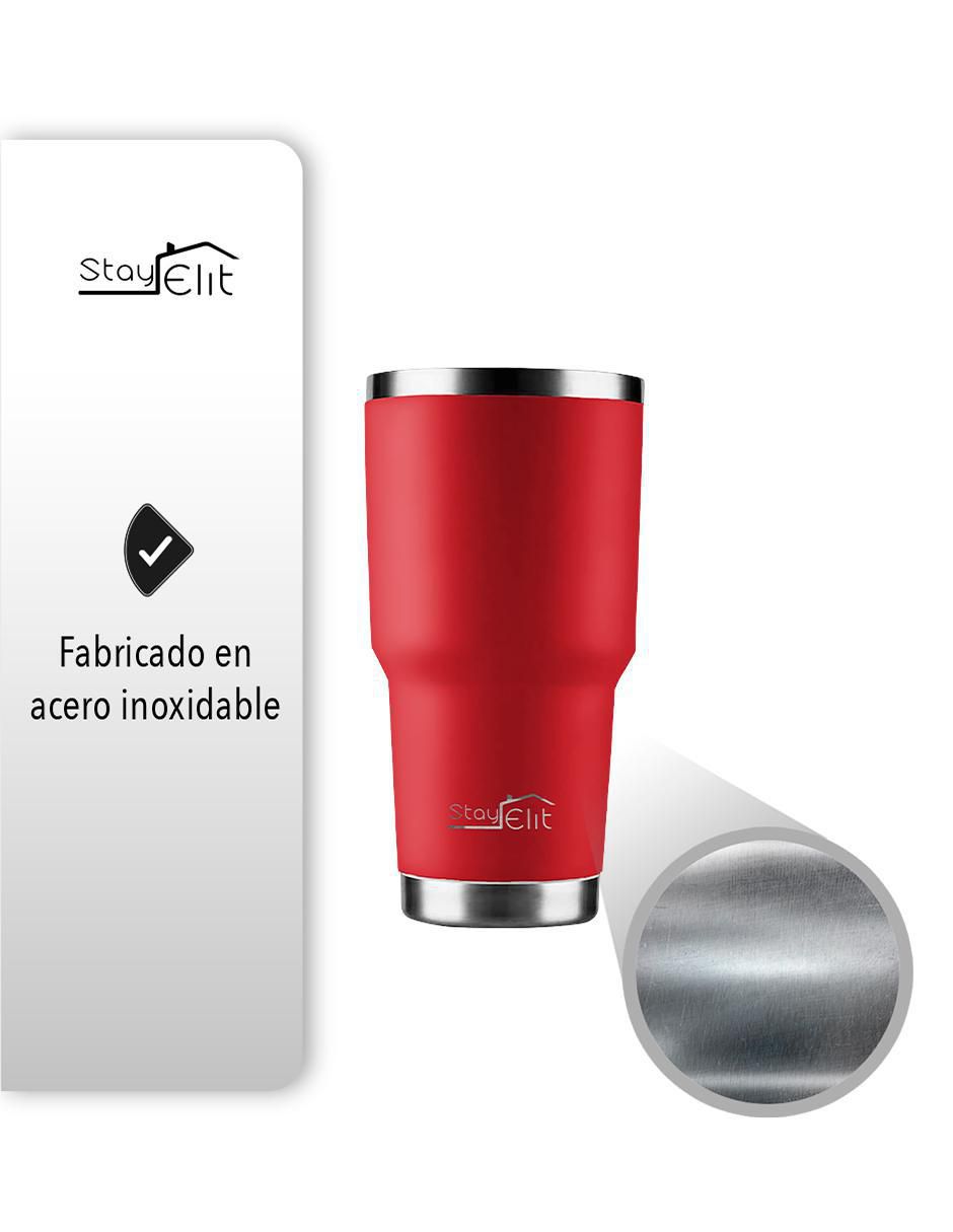 Termo stay elit "de" acero inoxidable esay-shop "con tapa" a prueba de derrame 887 ml