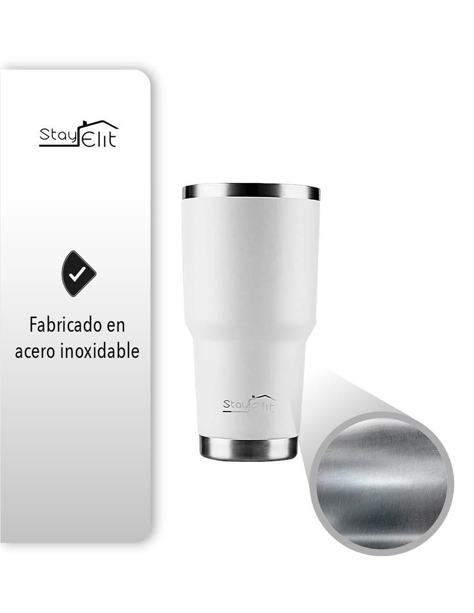 Termo de acero inoxidable Esay-Shop con tapa a prueba de derrame 887 ml 3