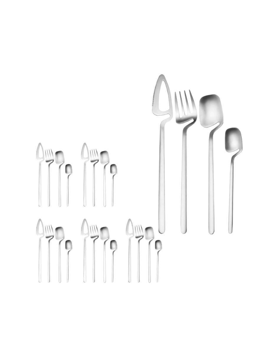 Set cubiertos de acero inoxidable 24 piezas 2