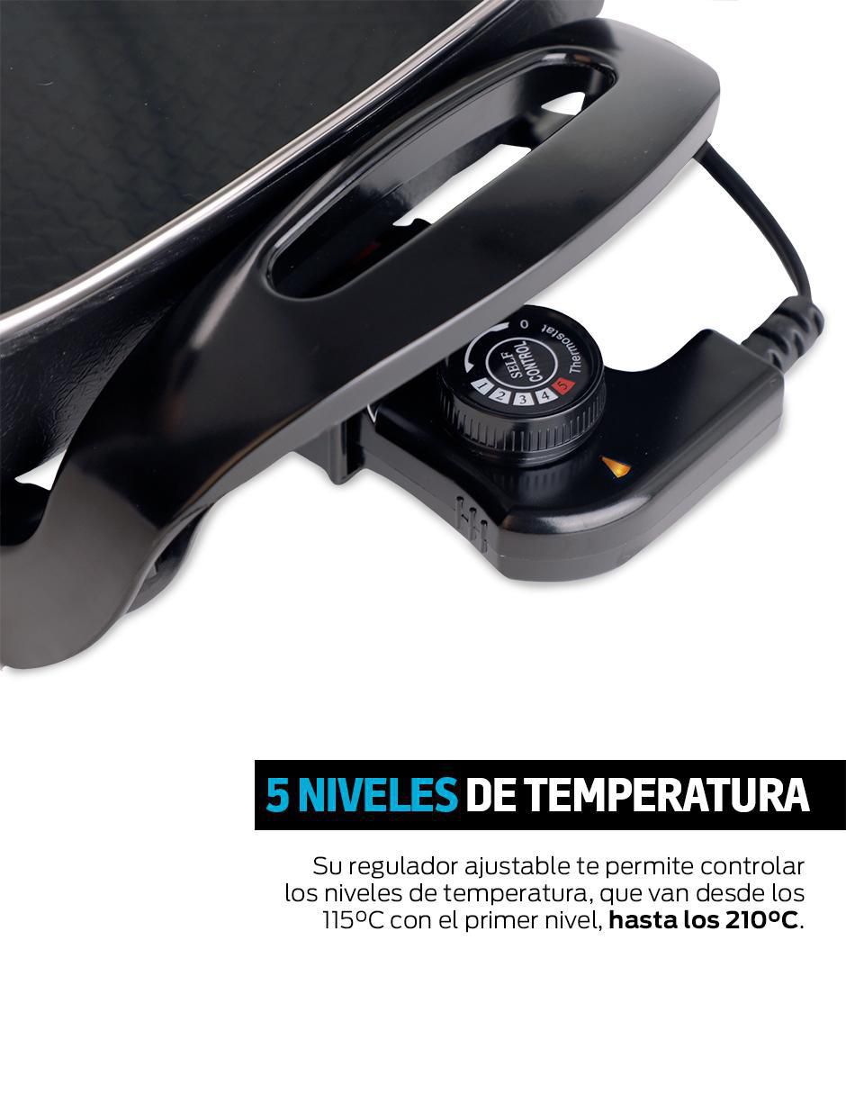 Sartén eléctrico con tapa de aluminio 3