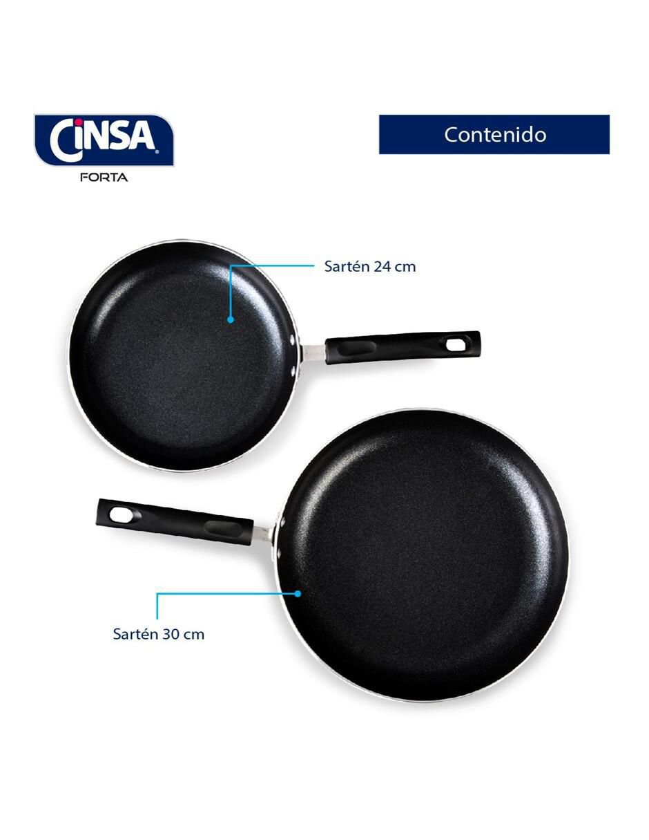 Set de sartenes Forta Diamante de aluminio esmaltado 2 piezas 5