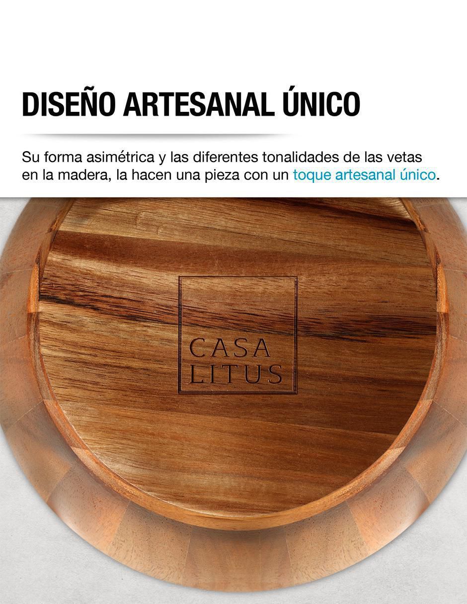 Ensaladera artesanal de madera 7
