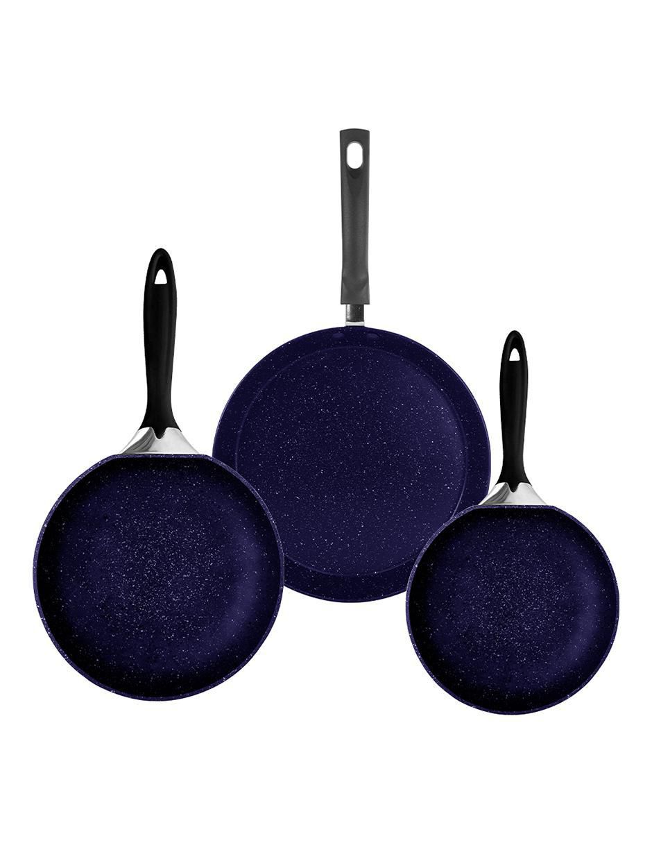 Set de sartenes de aluminio 3 piezas Set de sartenes de aluminio 3 piezas
