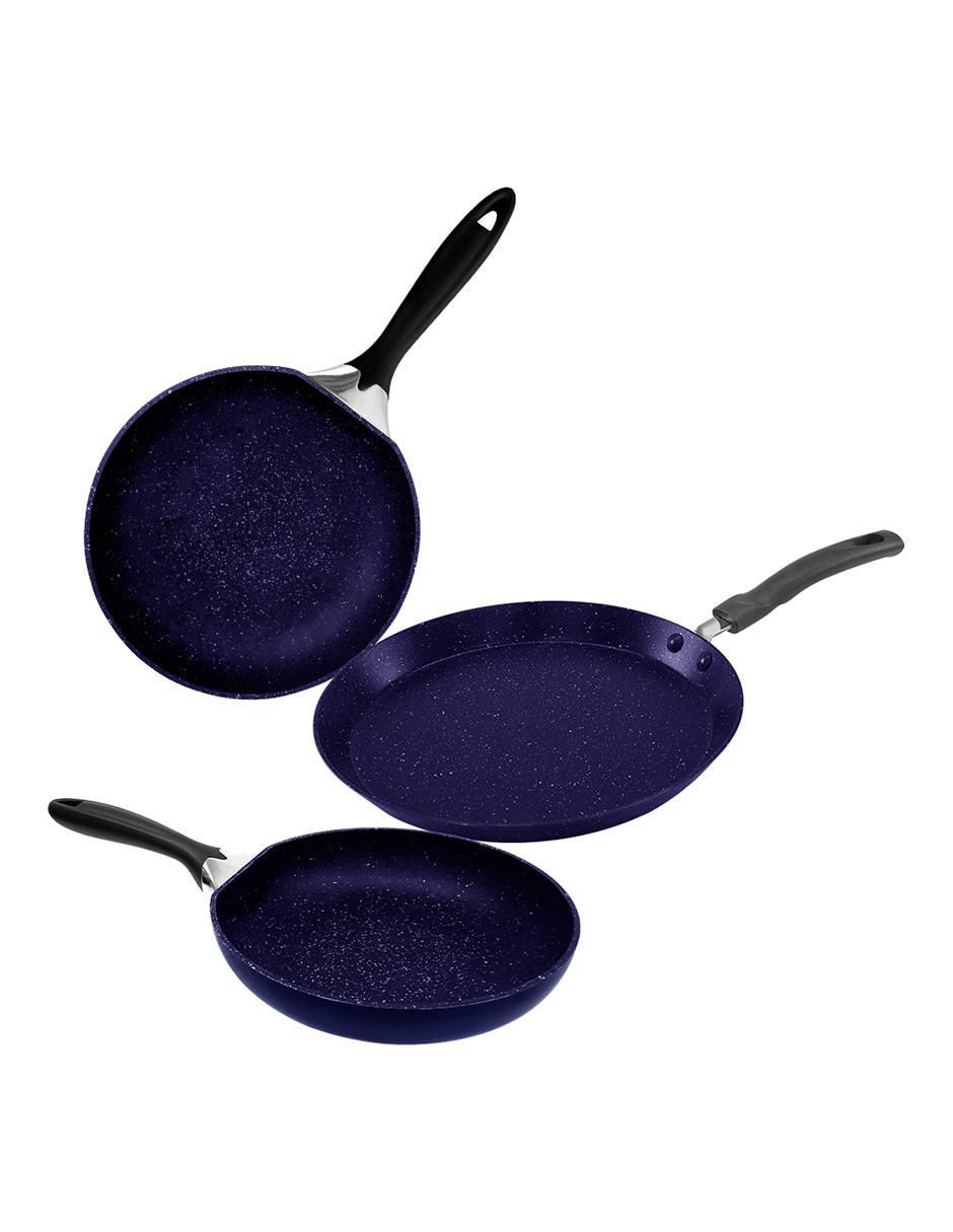 Set de sartenes de aluminio 3 piezas 3