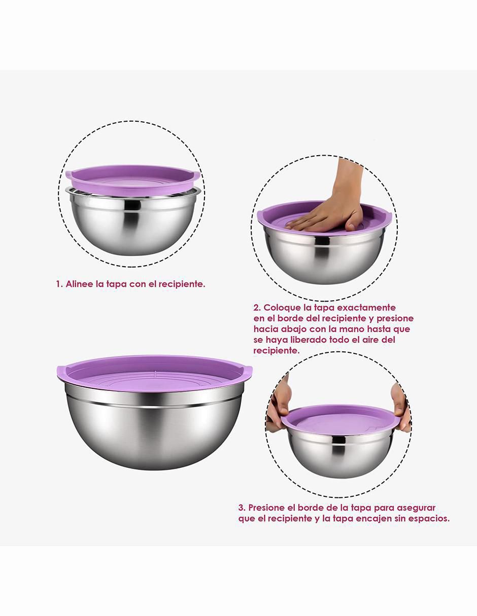 Set bowl JE3993 7 piezas de acero inoxidable 4