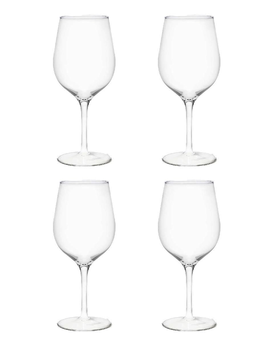 Set de copas para vino 4 pzas