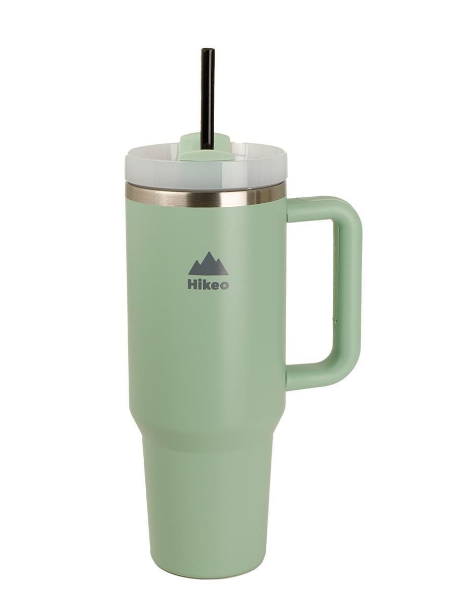 Termo doble pared de acero inoxidable con tapa a prueba de derrame 1.2 L 1