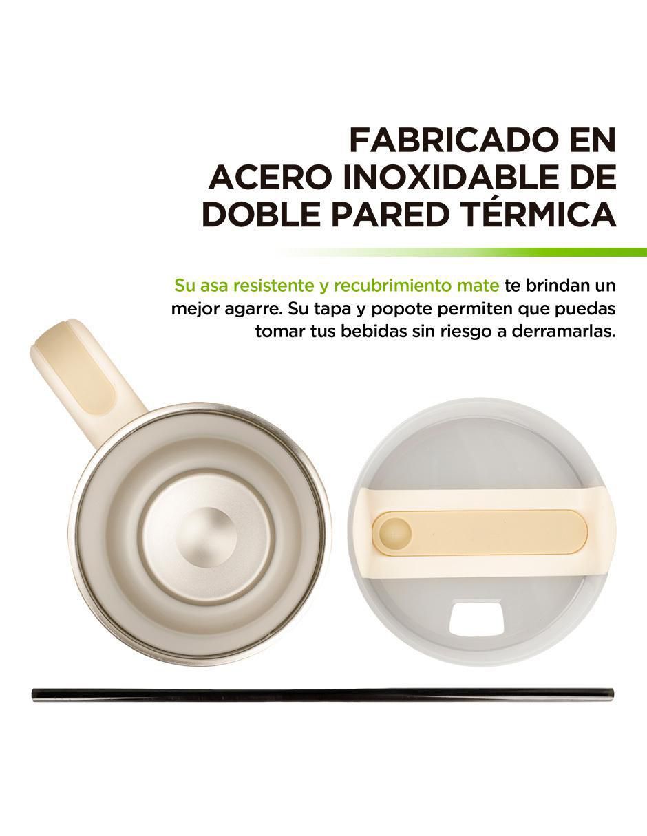 Termo doble pared hikeo "de" acero inoxidable sin familia "con tapa" a prueba de derrame 1.2 l