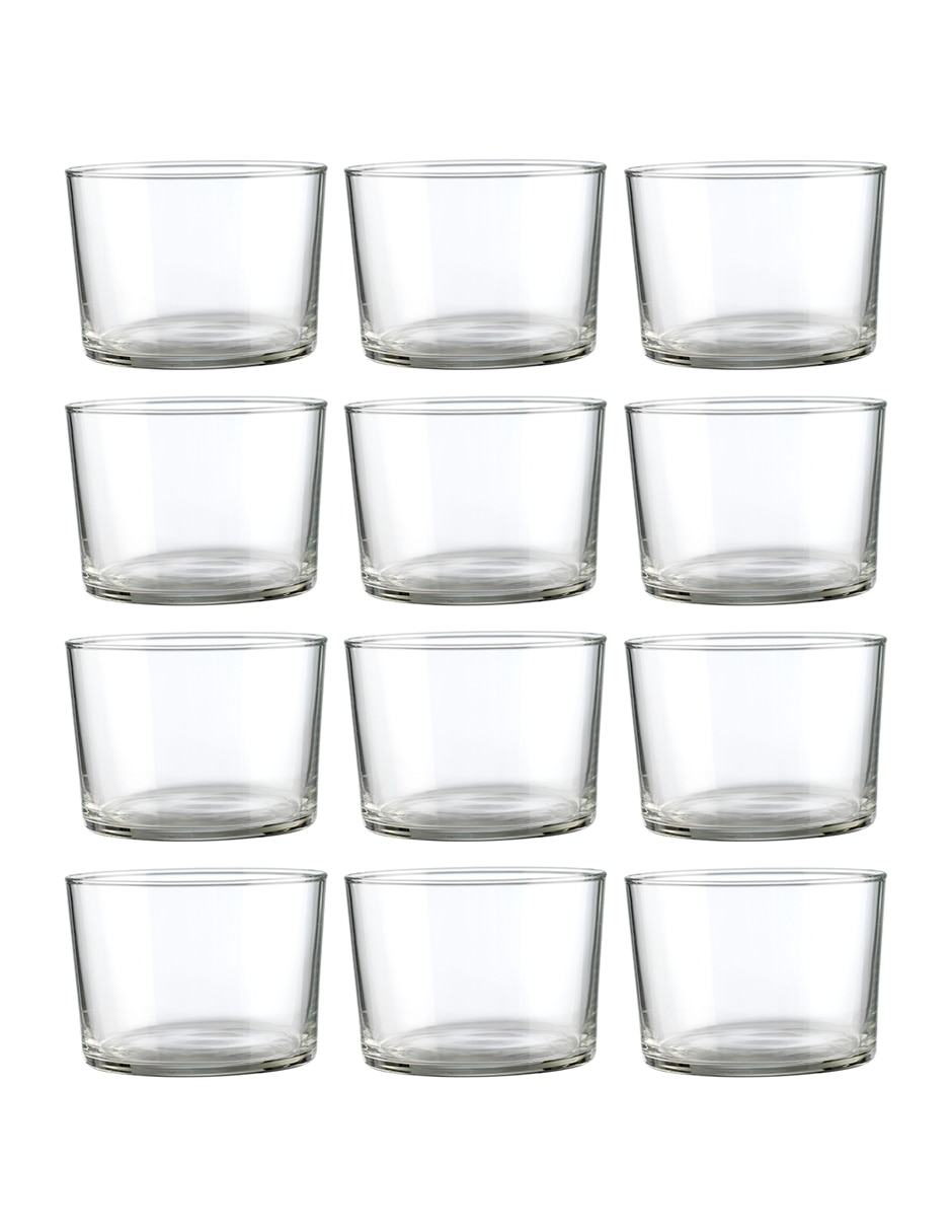 Set vaso Doble Pack Sidra Mini de cristal templado con 12 piezas 3