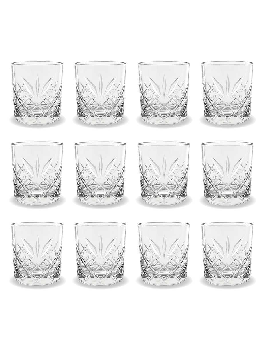 Set vaso old fashion Elsa de cristal con 12 piezas 3