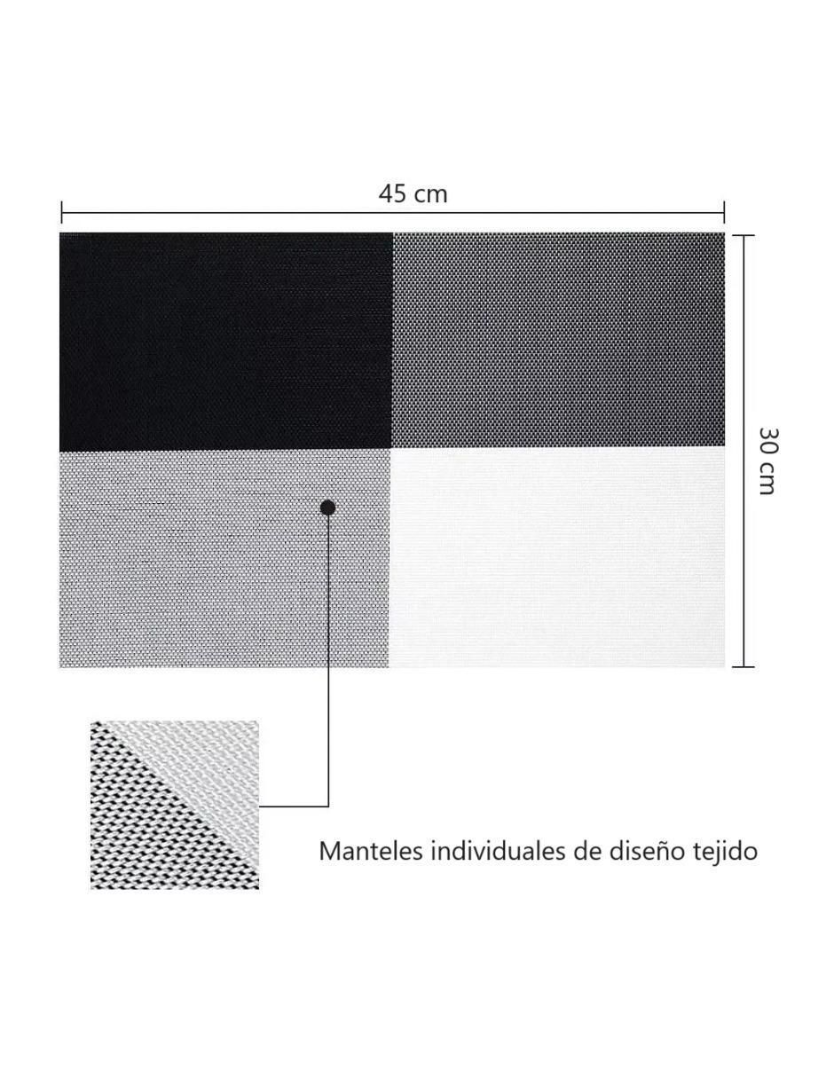 Set mantel rectangular de vinil 4