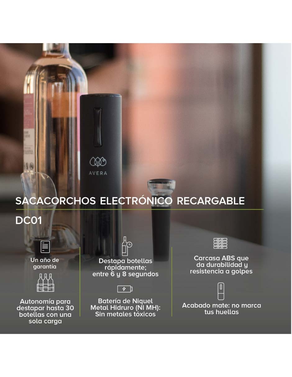 Sacacorchos eléctrico de plástico 2