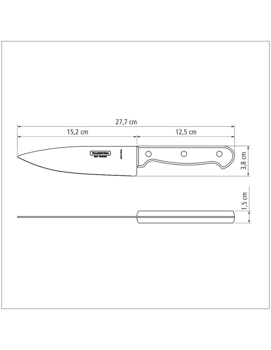 Cuchillo para chef polywood 3