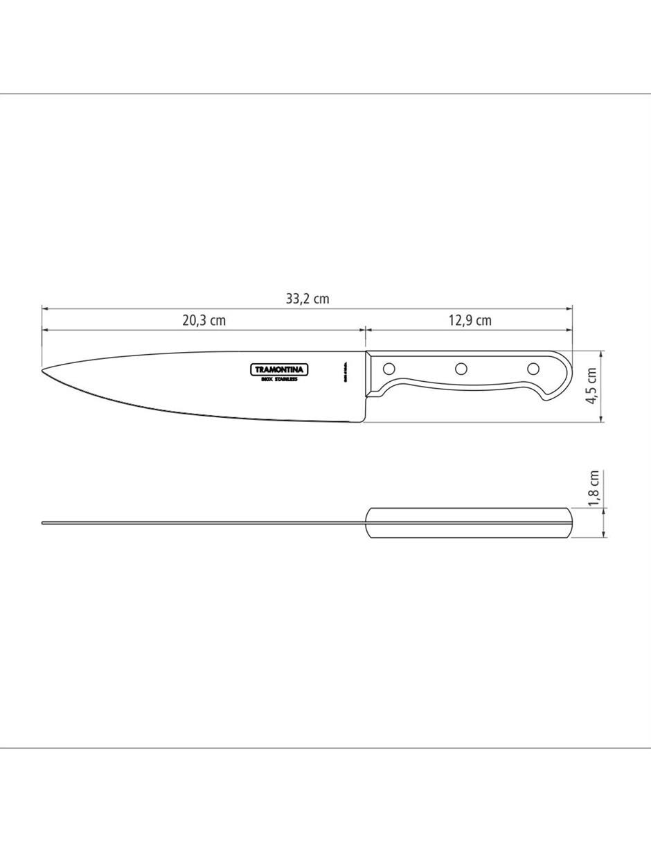 Cuchillo para chef polywood 3