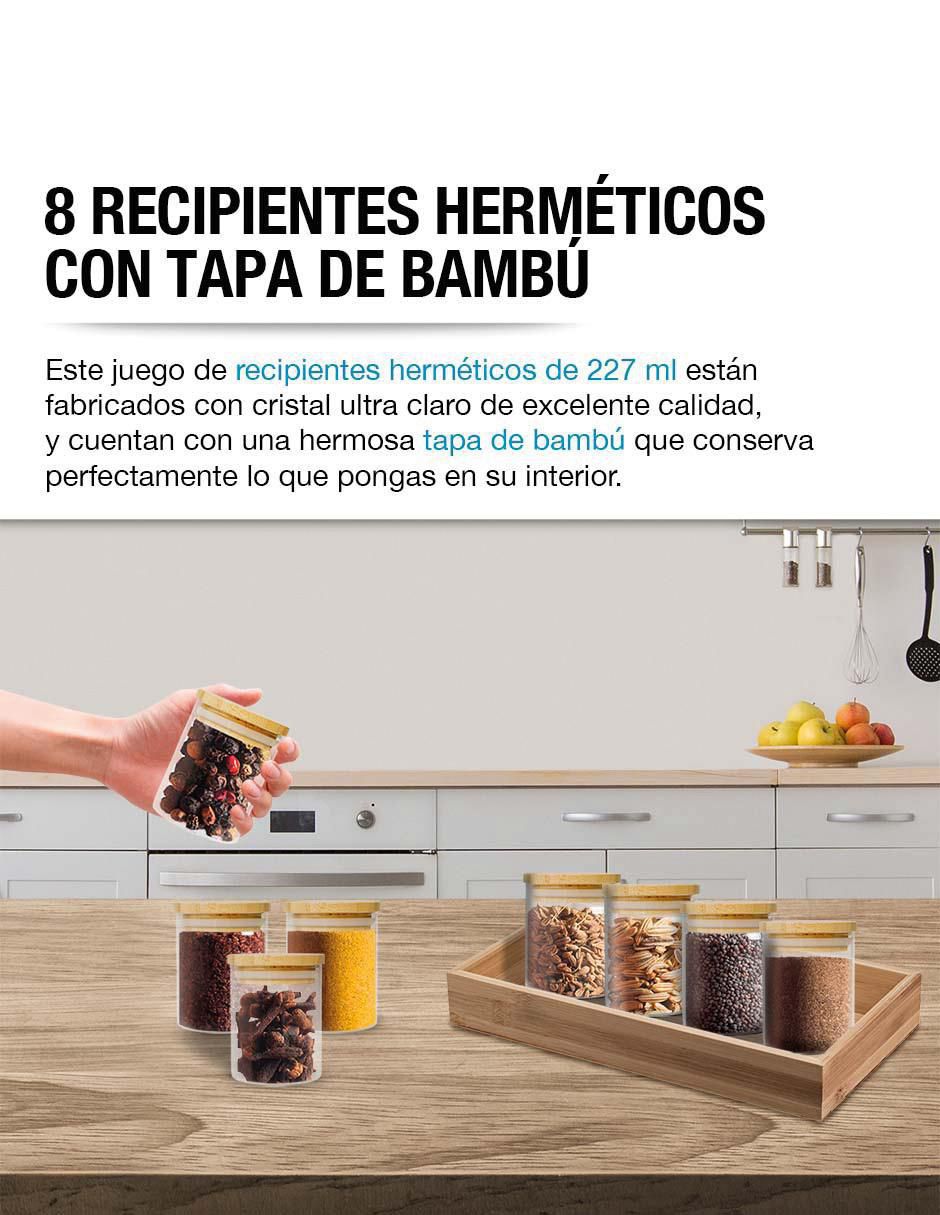 Frasco de almacenamiento de vidrio 6
