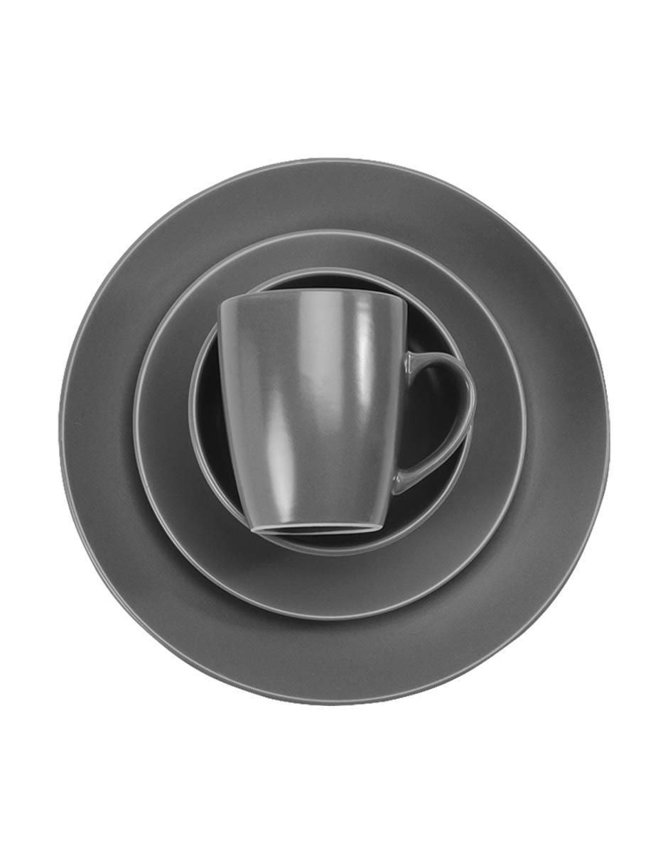 Vajilla cerrada mix & match de stoneware para 4 personas 2