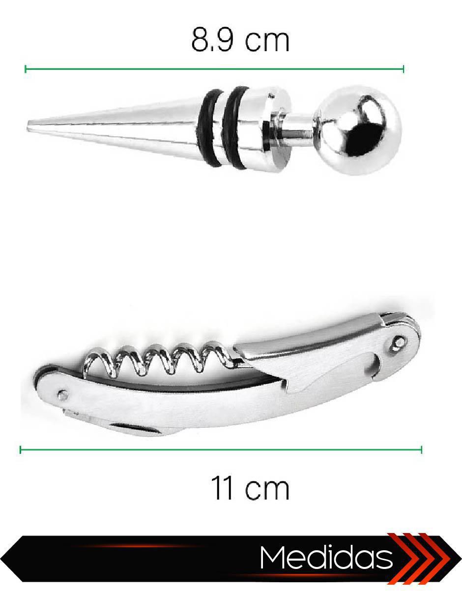 Set bar de acero inoxidable 4