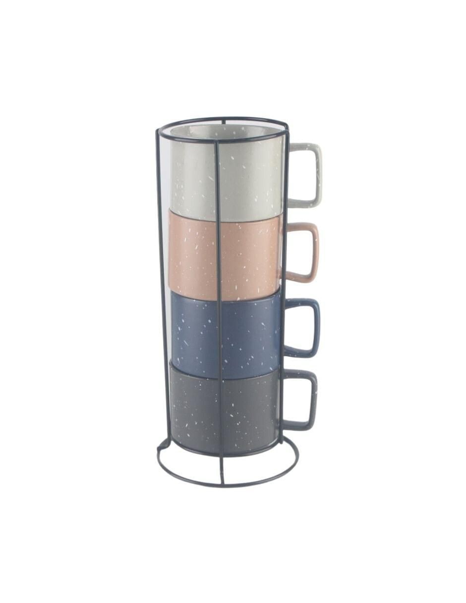 Juego 4 Tazas de Café 150 ml Apilable — WonderfulHome Shop