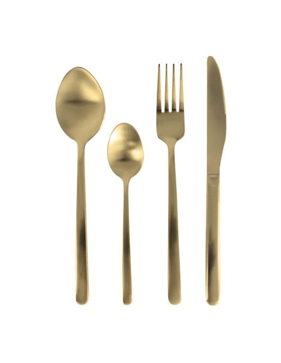 Set cubiertos Enola G de acero inoxidable 16 piezas