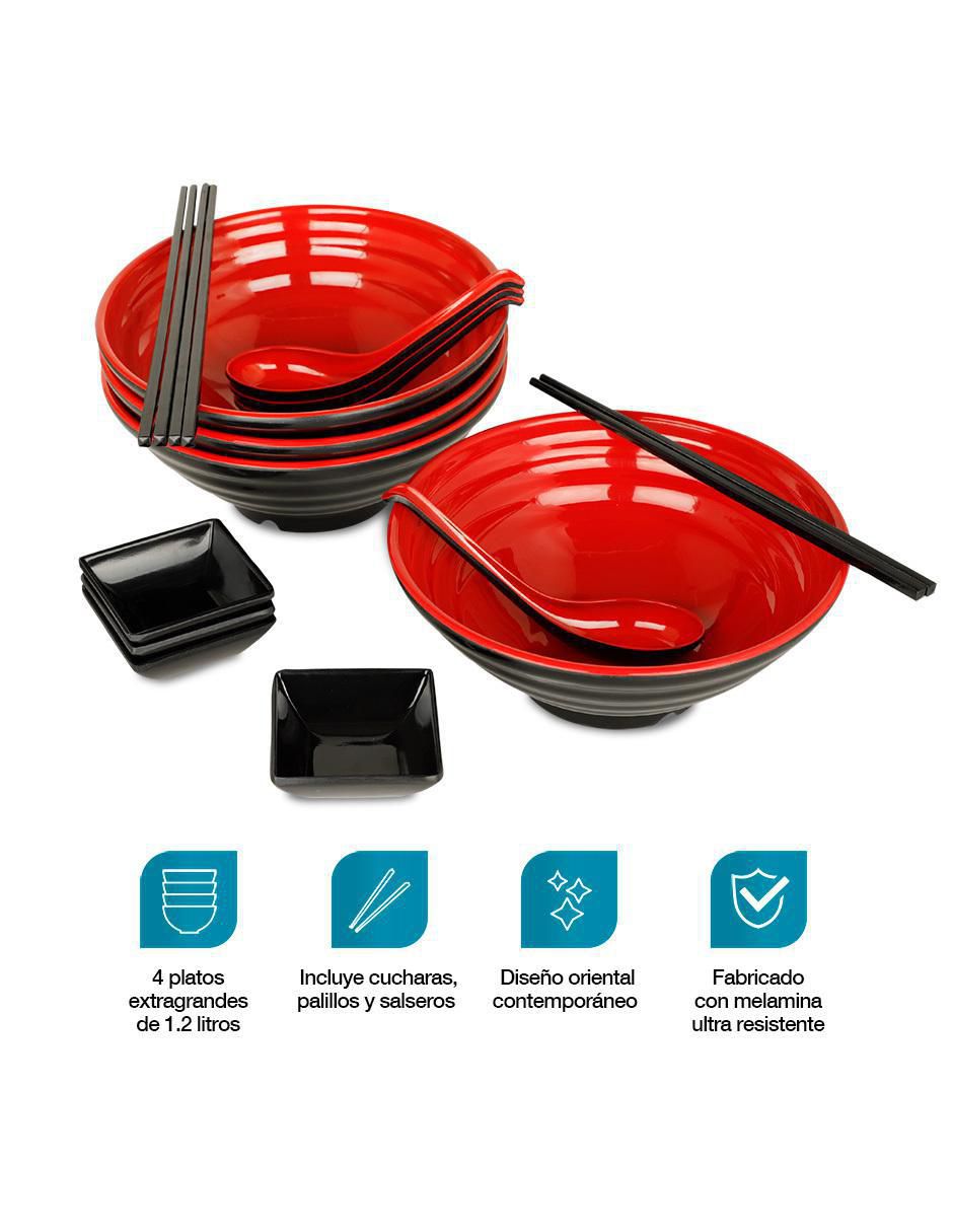 Set bowl 16 piezas de melamina 2