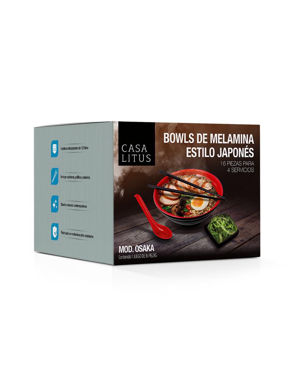 Set bowl 16 piezas de melamina 7